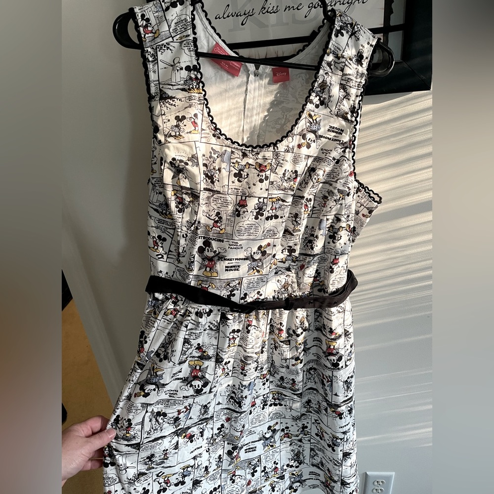 Stitch Shoppe 4X Mickey and Minnie Cartoon dress.